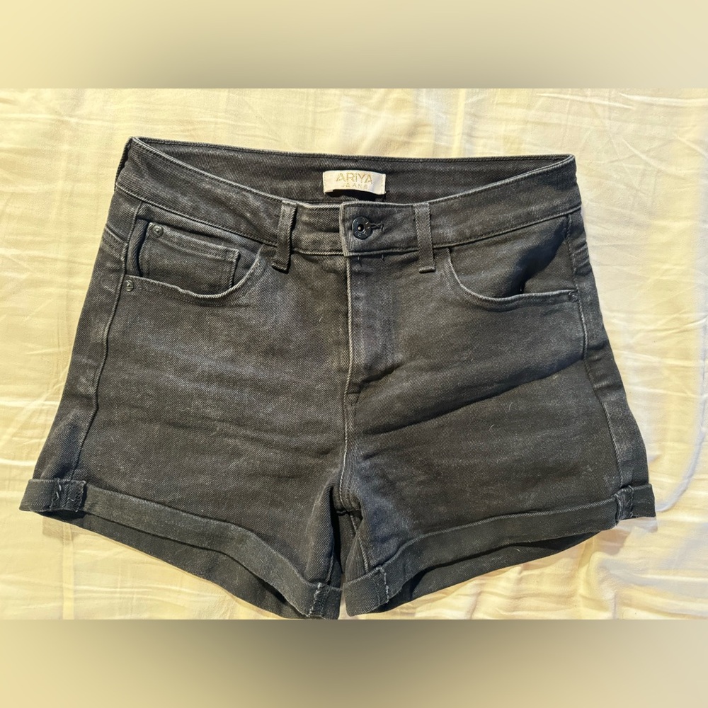 Ariya Charcoal Jean Shorts for Women